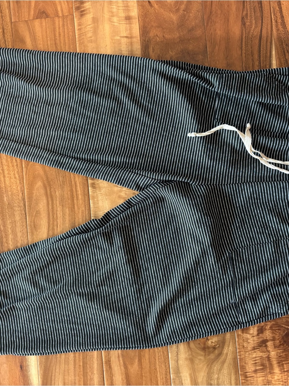 Bohme Black & White Striped Cropped Pants